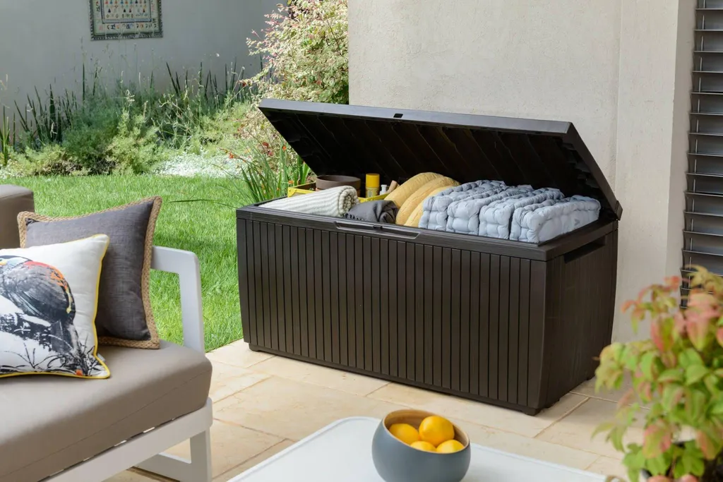 Cassapanca Outdoor Dmora Burlington Marrone - Impermeabile e Sicura - 6