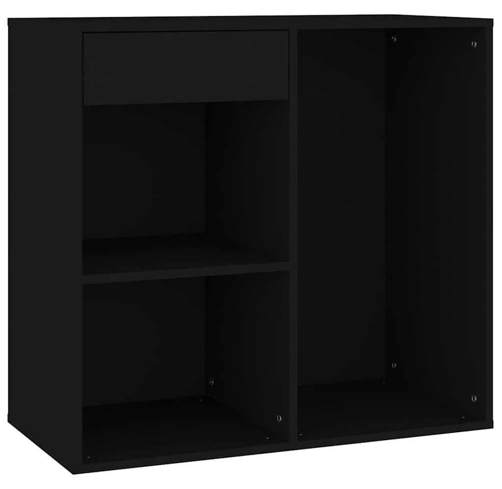 vidaXL Kosmetická skříňka černá 80x40x75 cm Dřevěný Obrázek produktu 