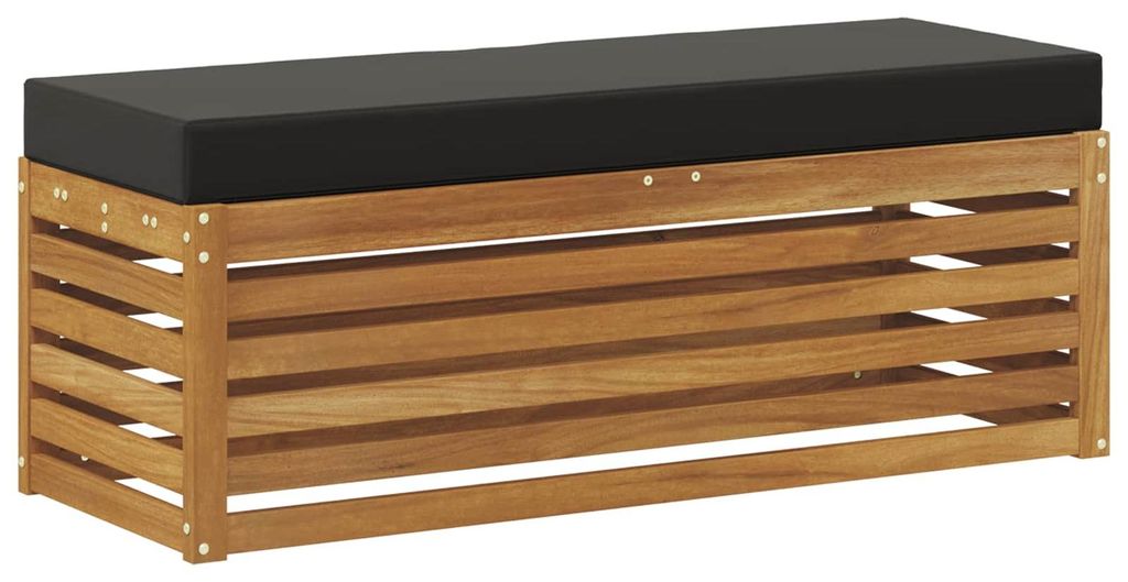 vidaXL Outdoor Hocker Bank Massivholz Akazie Natur