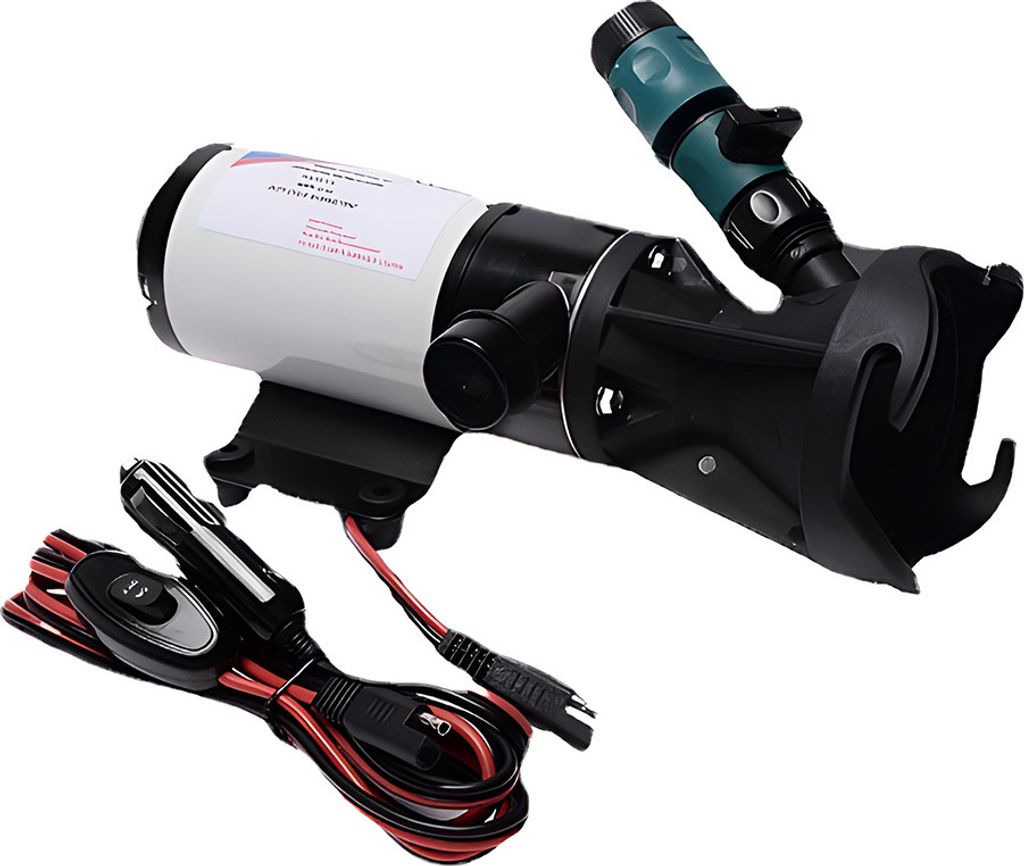 Zerkleinererpumpe fuer Wohnmobile, 24 V, selbstansaugende Abwasserpumpe, 3-Zoll-Wassereinlass, doppeltes Vierblattblatt, 45 l Gleichstrom, elektris...