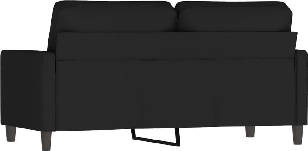 vidaXL 2-Sitzer-Sofa Schwarz 140 cm Samt Produktbild 4