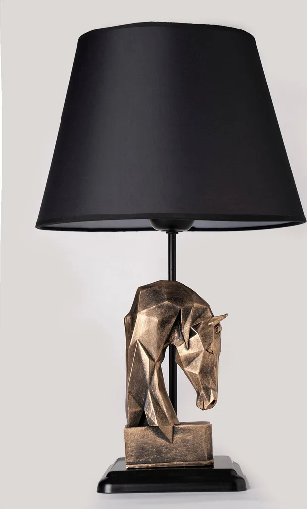 Opviq HM161 Lampe de Table Industrielle en Métal Vieilli 24 x 50 cm