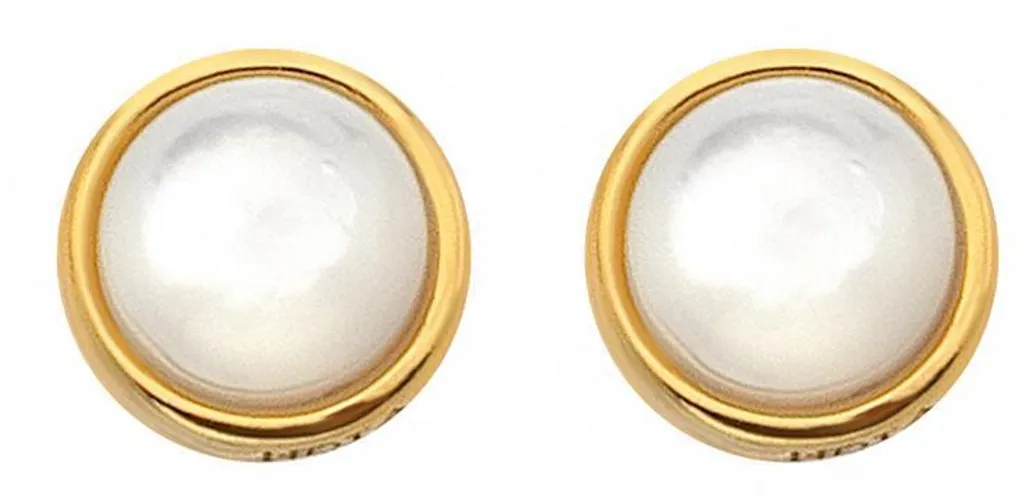 Boucles d'oreilles nacre DE755 pour mariage et soirées HD X JJ Calm