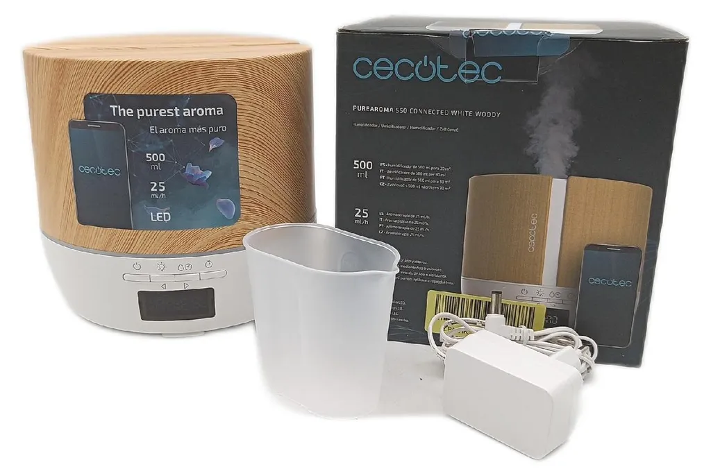Éliminez les odeurs avec le diffuseur connecté Cecotec 5647 bois blanc - 8
