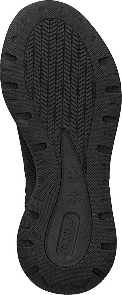 Rieker Damen Stiefelette – flexibler Schaft, Weite G mit MemoSoft M6500, Größe:39 EU, Farbe:Schwarz