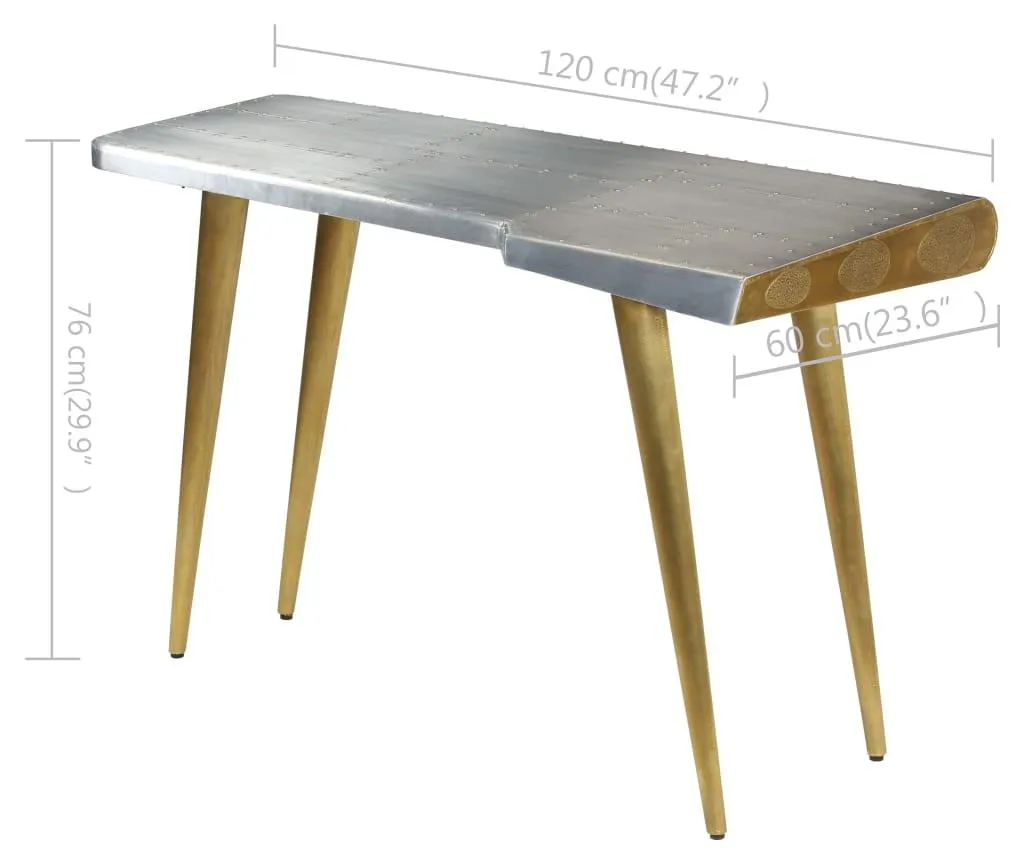 Bureau Aviateur vidaXL Robuste et Original - Solution Déco Vintage