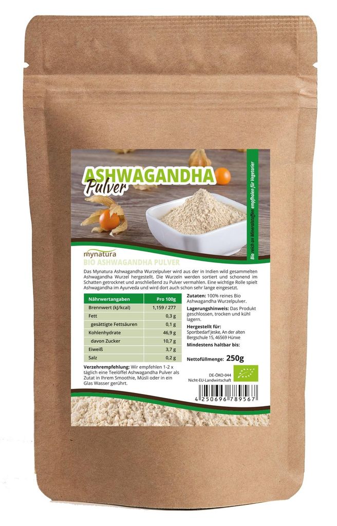 Mynatura Ashwagandha Pulver (ab 250g) - 1 Beutel