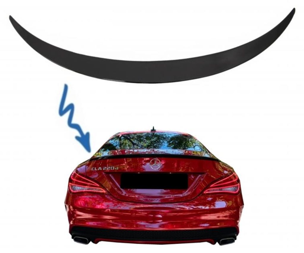 Heckspoiler fur Mercedes CLA C117 W117 2013-2018 Deckel Spoiler Sport Design.