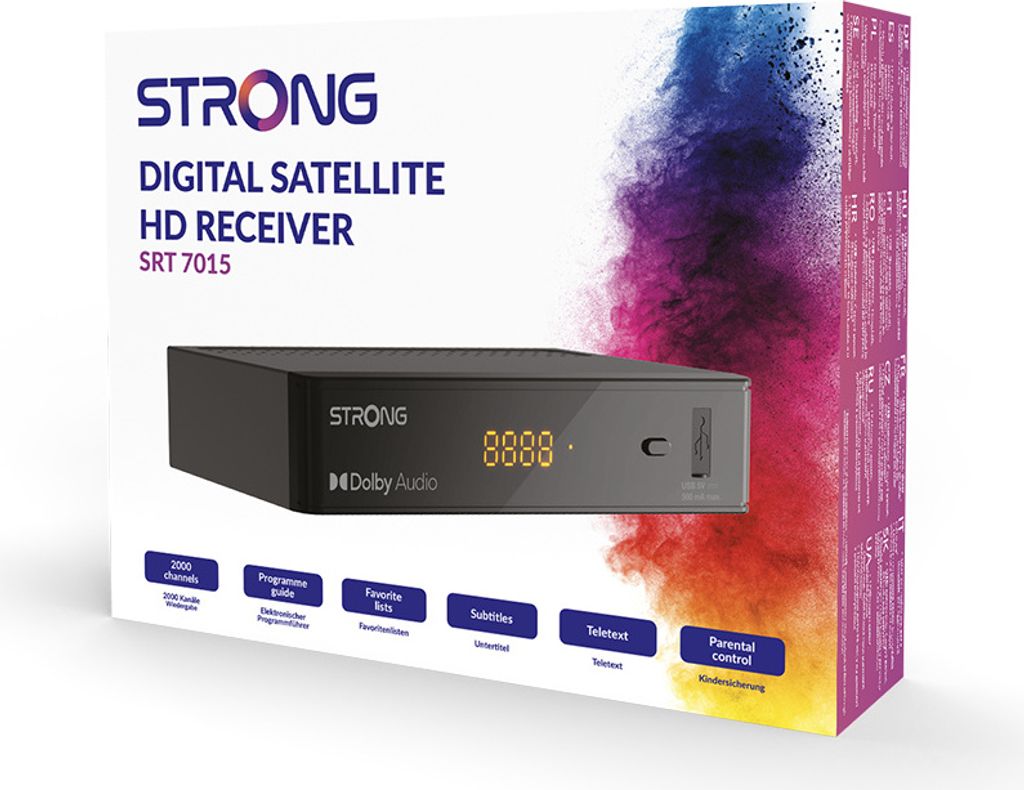 SRT 7015 DVB-S2 Digitaler HD Satelliten Reciever Produktbild