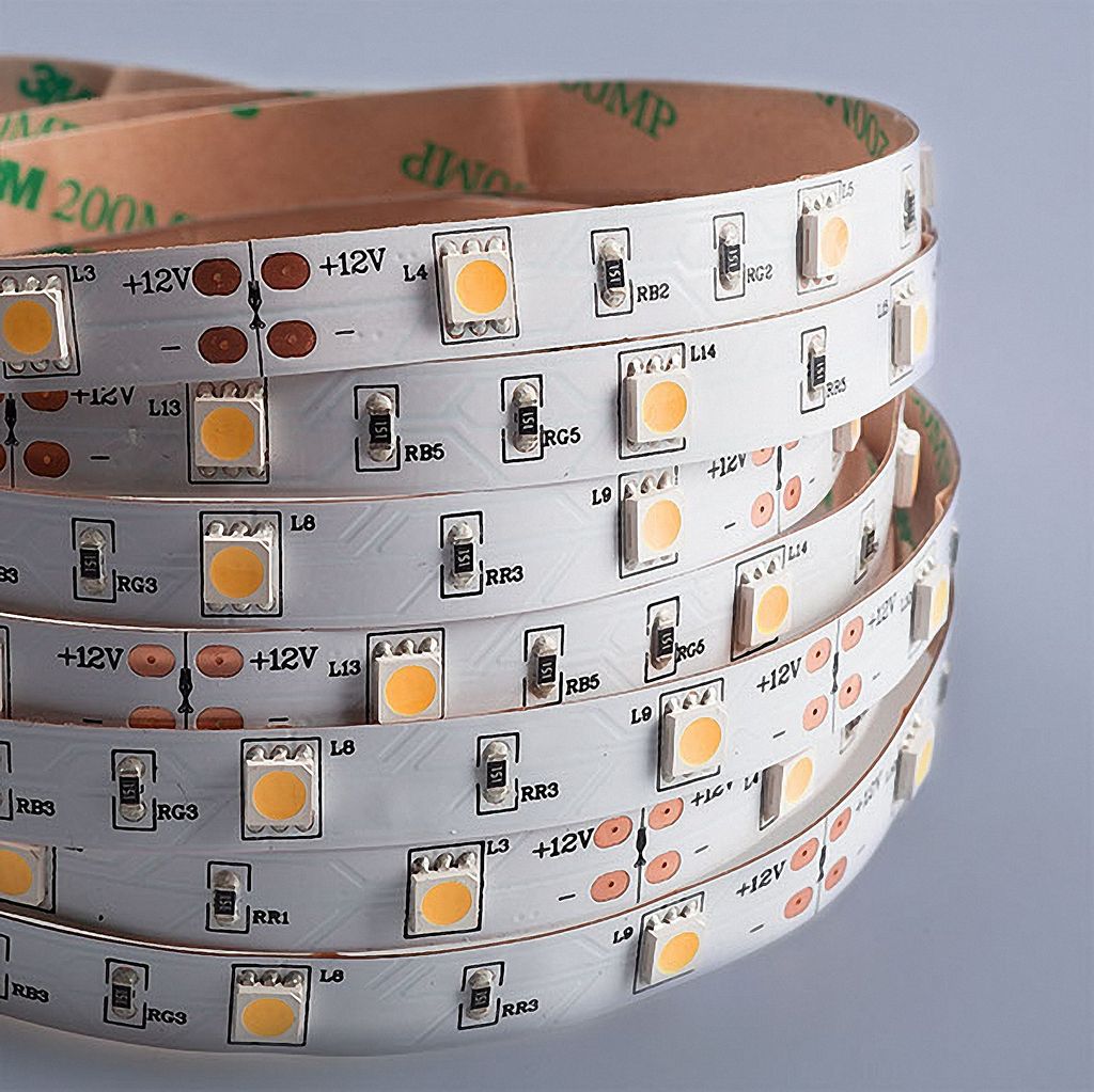 LED Strip 5050 Warmweiß (2700K) 36W 500CM 12V IP20 Produktbild 