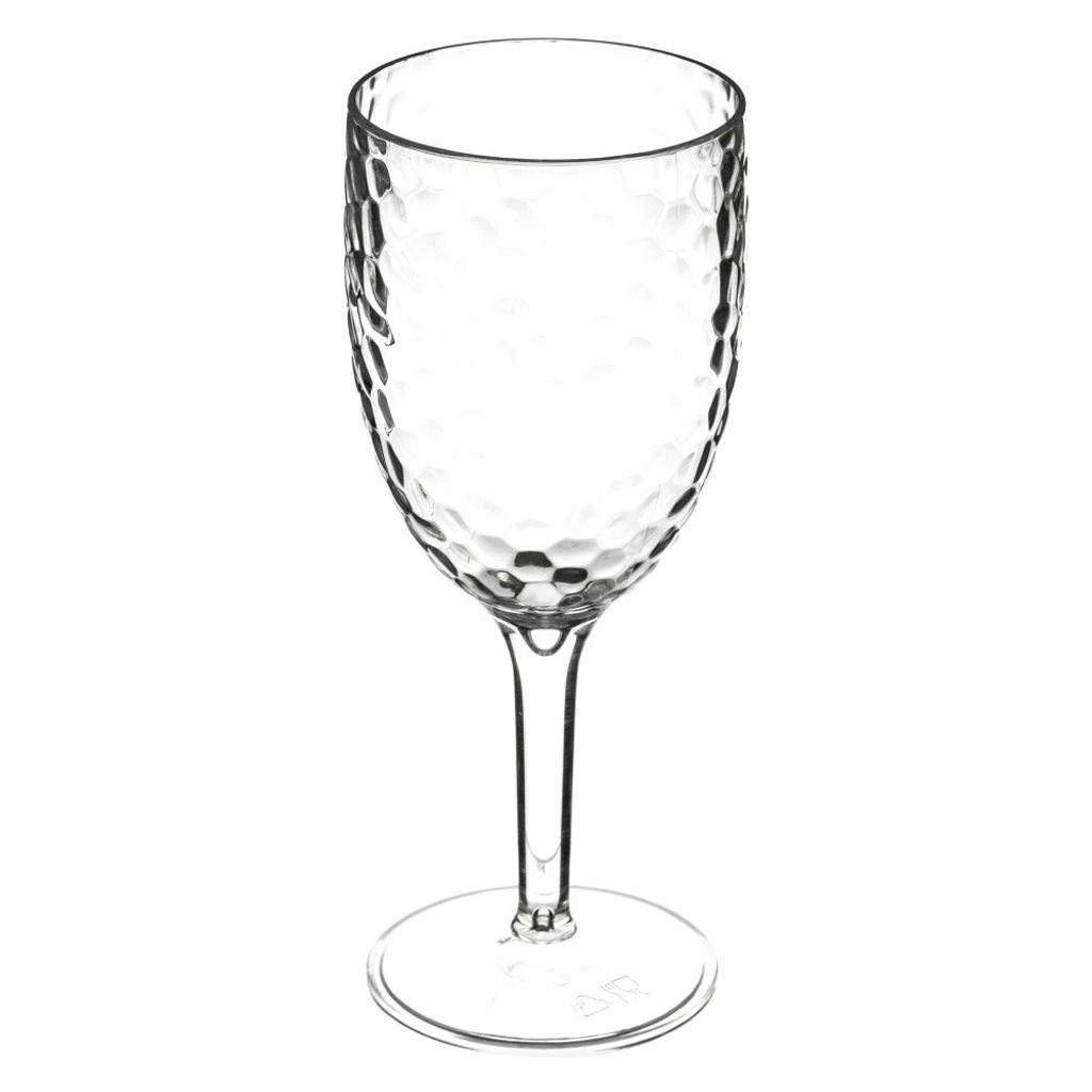 5 five simply smart - Gehämmertes weinglas "estiva" transparent