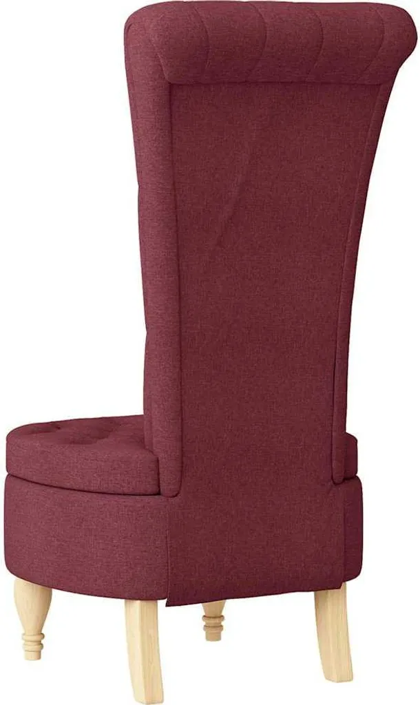 Lit d'appoint compact fauteuil-lit vidaXL tissu rouge pour petits salons