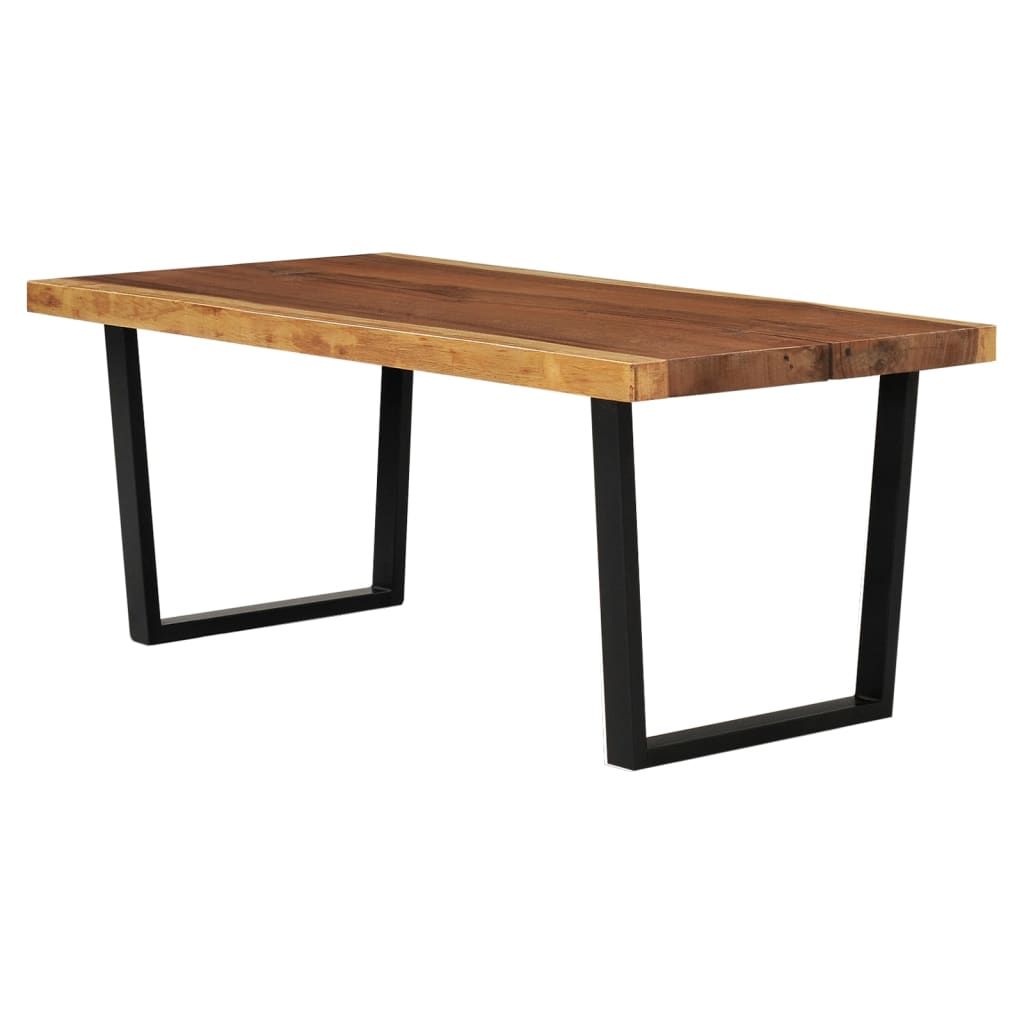 Alaterre Ryegate Couchtisch – Massivholz-Akazie Mit Metall, Lebende Kanten, Groß