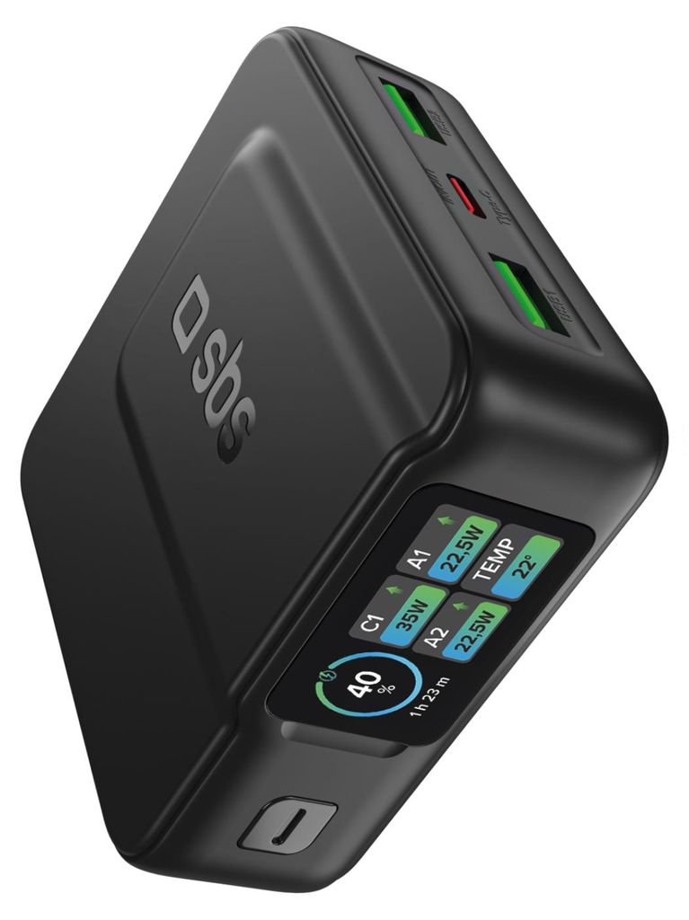 SBS Power Bank Power Control 2.0 Da 10.000 Mah Con Display Immagine del prodotto 