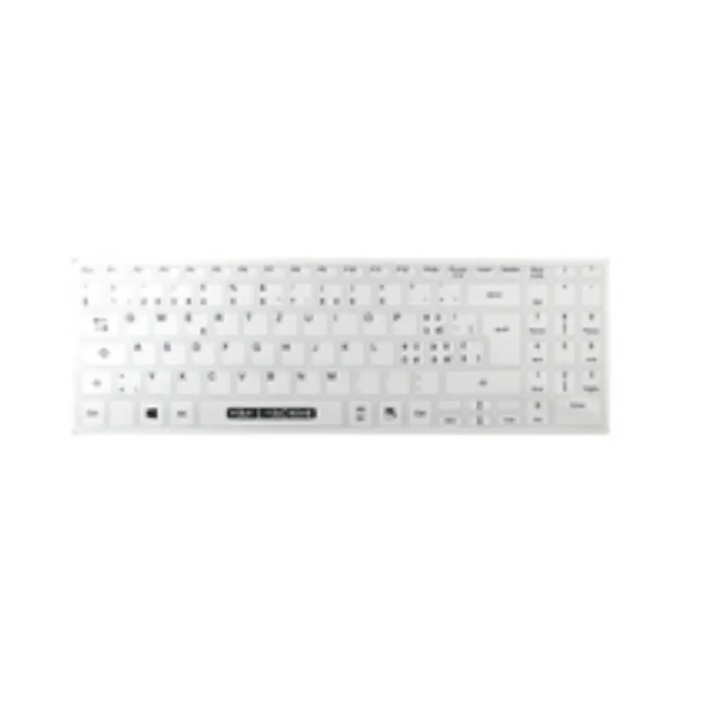 Clavier Blanc 99 Touches FR avec Surface Plane Facile à Désinfecter