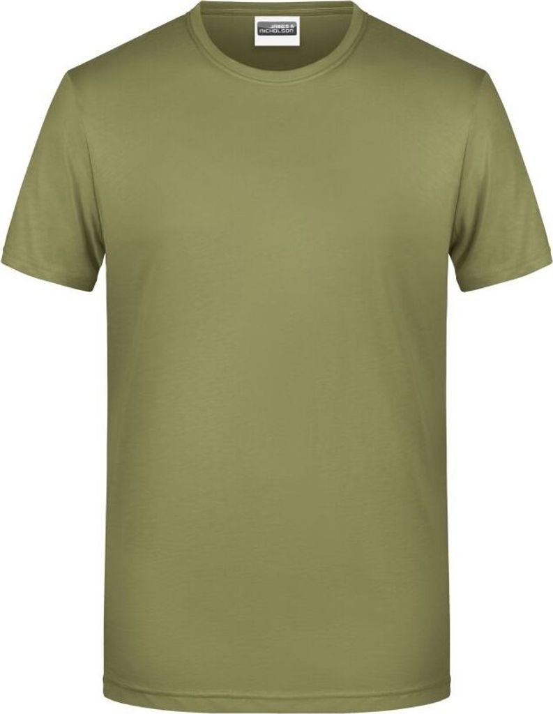 Men's Basic-T Herren T-Shirt in klassischer Form khaki, Gr. XL