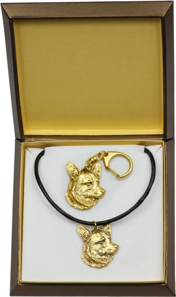 Portachiavi con motivo in peltro a forma di cane Corgi - Regalo Corgi - Regalo Welsh Corgi - Portachiavi Corgi - Regalo per amanti dei Corgi - Regalo per mamma Corgi - Regalo di Natale - Italia