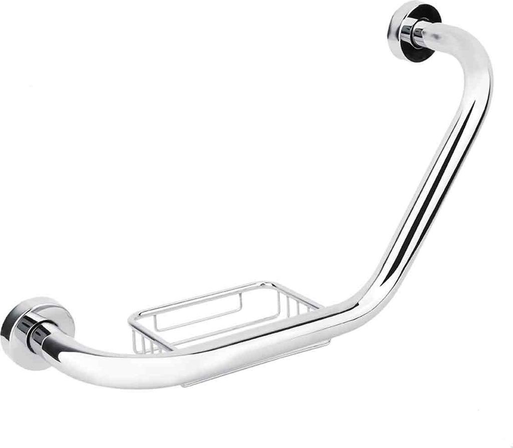 Edelstahl Badewanne Arm Sicherheit Griff Bad Dusche Badewanne Haltegriff mit Seife Halter