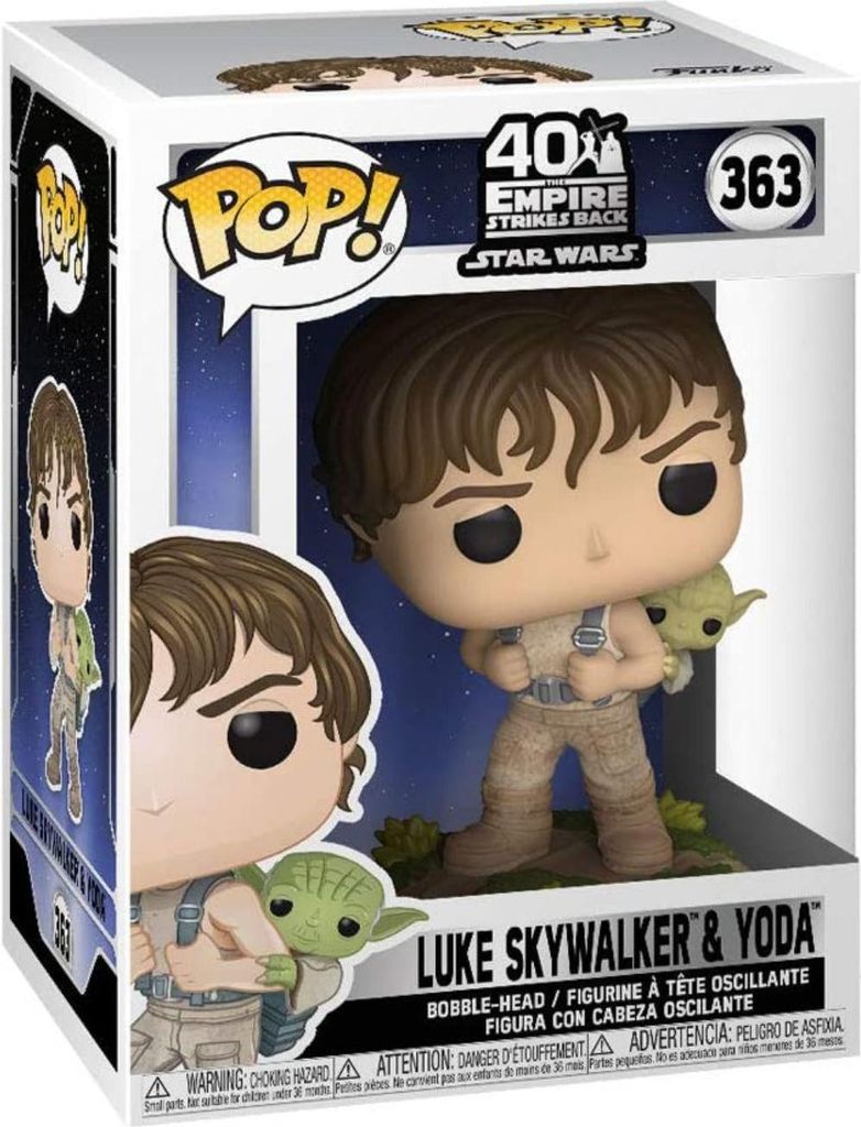Star Wars - Luke Skywalker e Yoda 363 - Funko Pop! - Figura Immagine del prodotto 