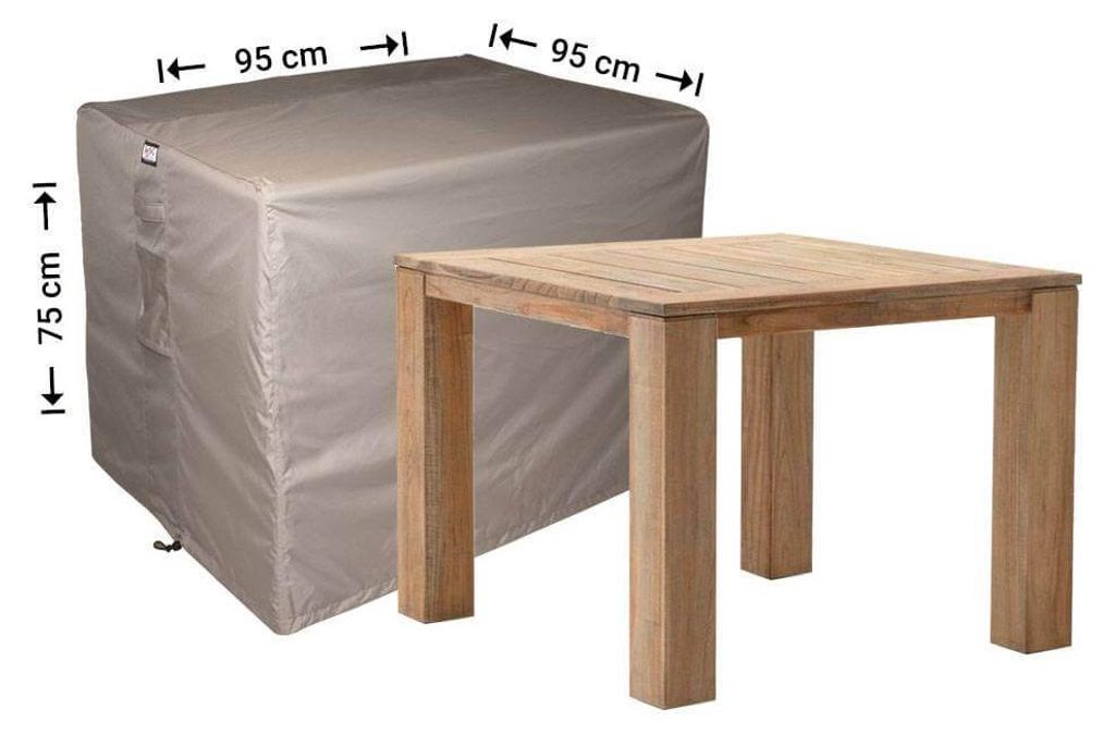 Raffles Covers Raffles Covers Gartentisch-Schutzhülle | Atmungsaktiv | Wasserdicht | UV-beständig | Doppelnähte | Elastischer Kordelzug - Farbe:...