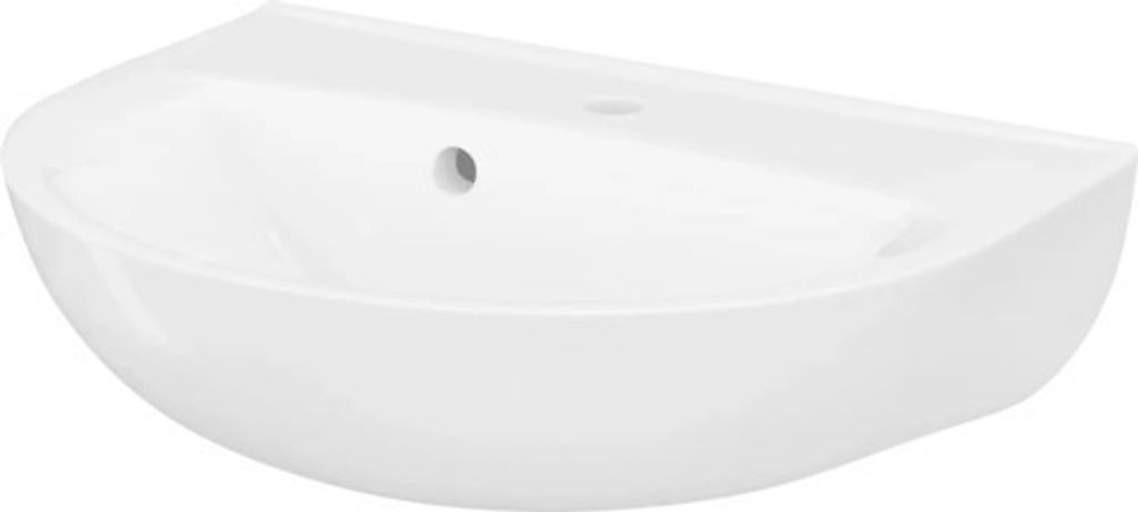 form&style Handwaschbecken NAURU 44,5 x 35 cm weiß glänzend Produktbild 