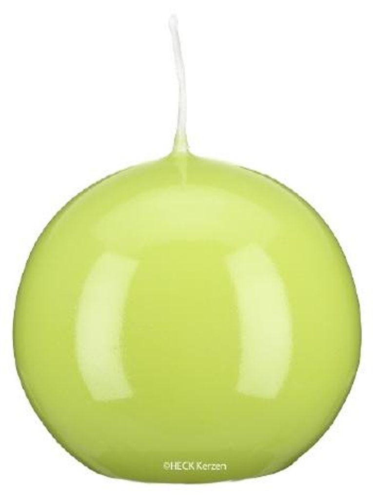 Kugelkerzen Glanz-Lack Lime Grün Ø 6 cm, 16 Stück