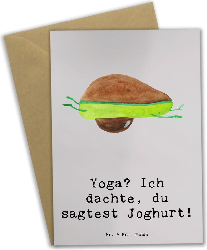 Mr. & Mrs. Panda Motivkarte Yoga Humor - Grau Pastell - Geschenk, Teamsport, Grußkarten, hochzeitskarten, Sportler, Fitness, weihnachtskarten, Gl...