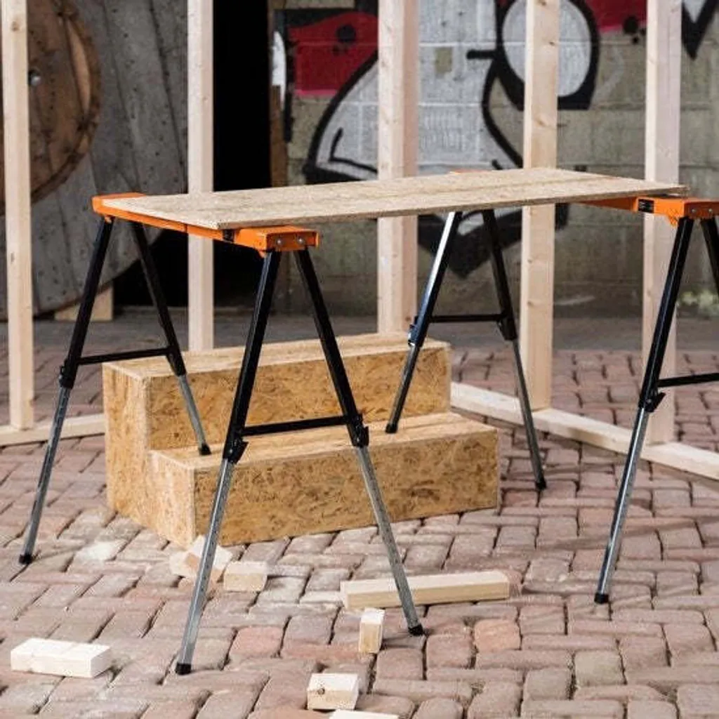 Support de sciage Batavia Telestop idéal pour établi de chantier mobile - 2