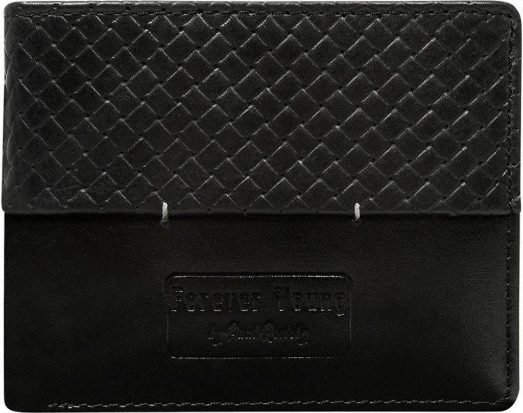 Forever Young Portemonnaie aus Leder für Männer Fernguard schwarz One size