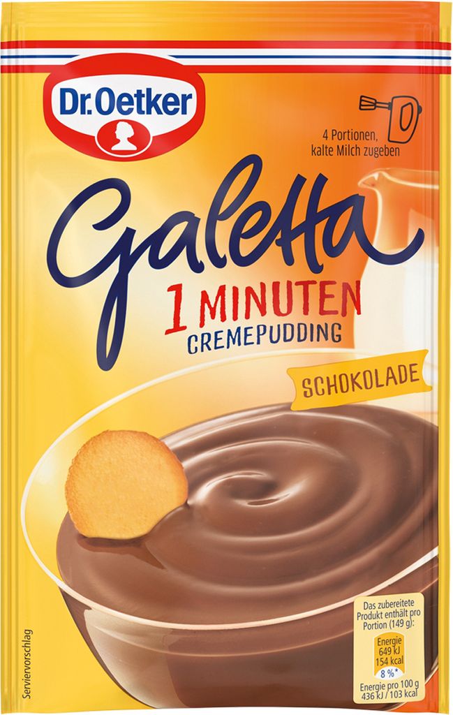 Oetker Galetta Čokoládový krémový puding 99g Obrázok produktu 