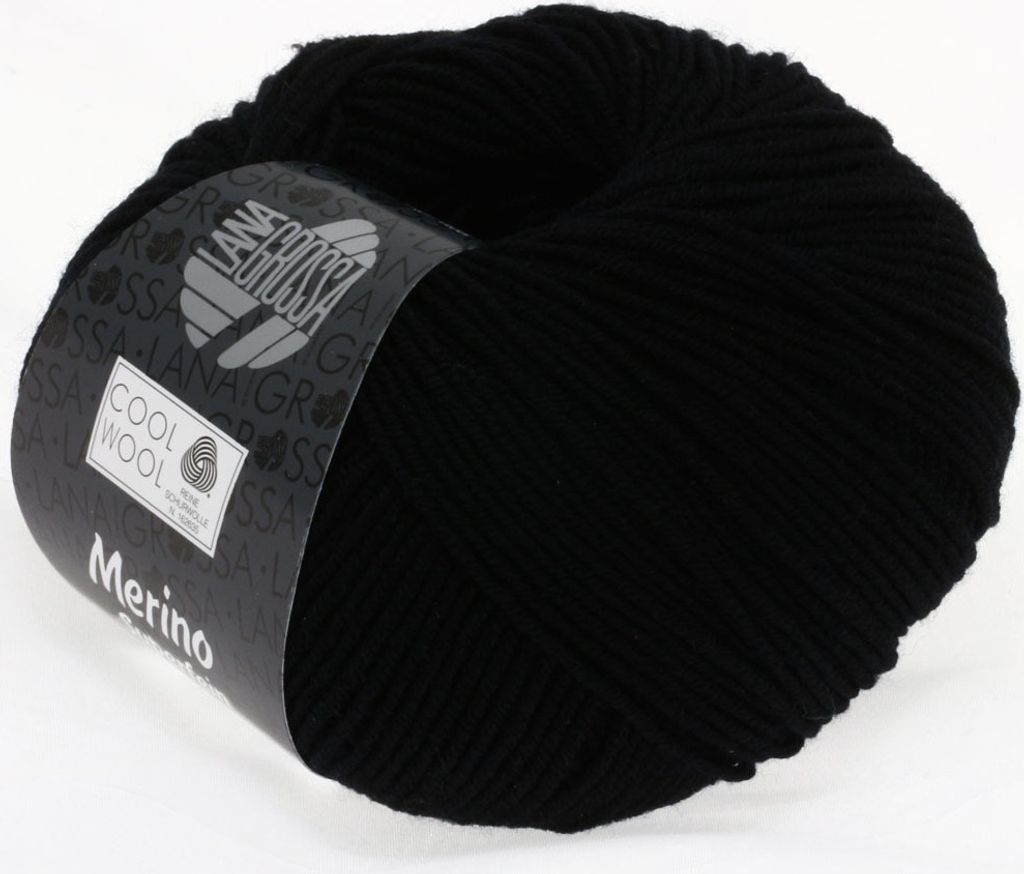 Lana Grossa Cool Wool 2000 433 Schwarz Produktbild 
