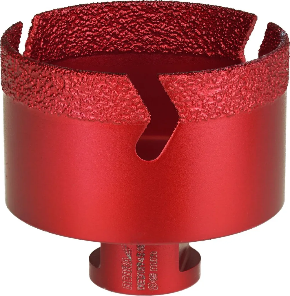 Perçage Carrelage Dur et Pierre : Couronne Diamant 72mm M14 Dedra