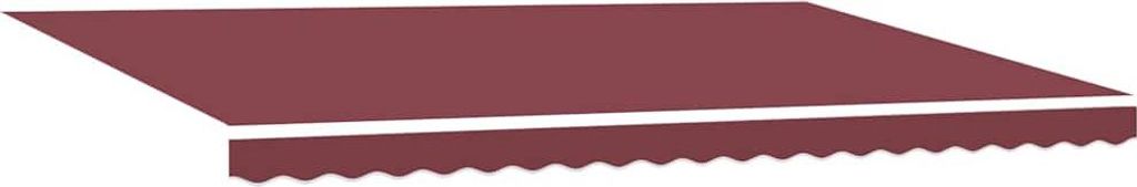 vidaXL Markise Manuell Weinrot 500x300 cm Produktbild 