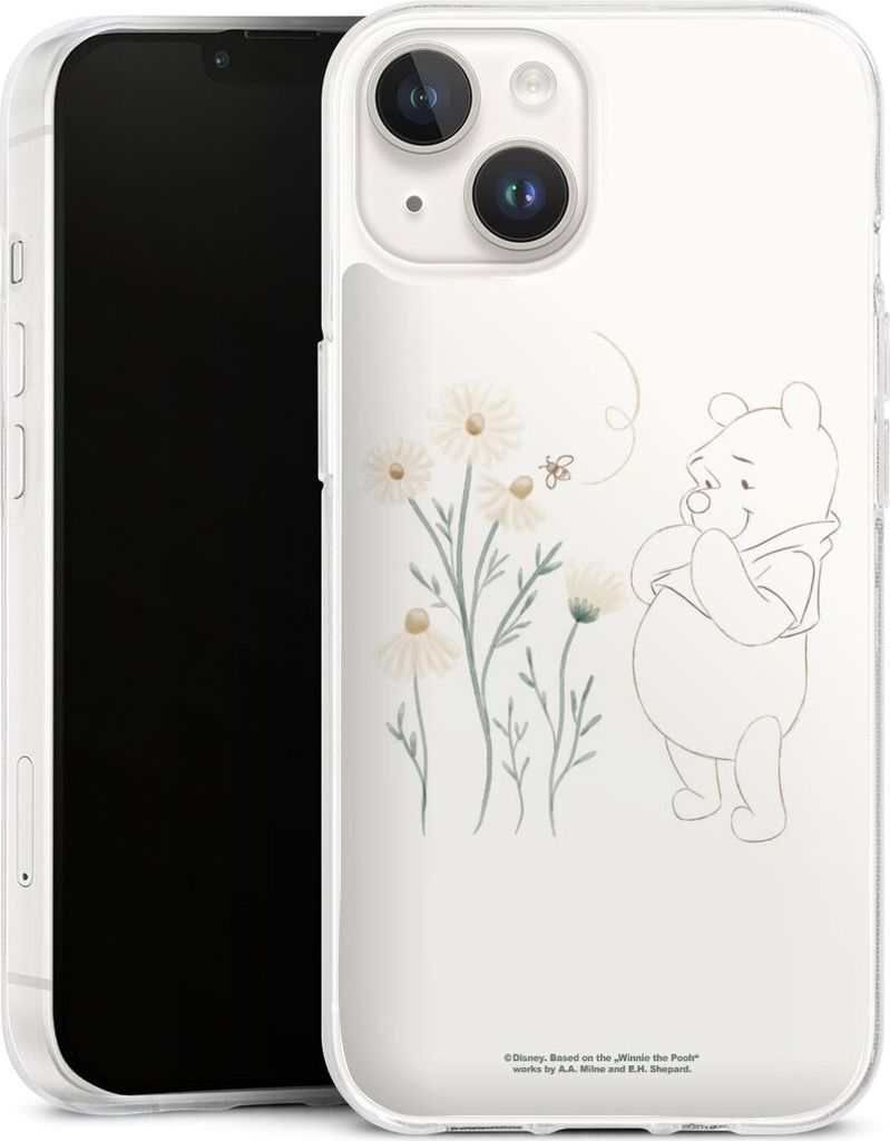 DeinDesign Handyhülle für Apple iPhone 14 Silikon Hülle Case Smartphone Schutzhülle Biene Disney Winnie Puuh