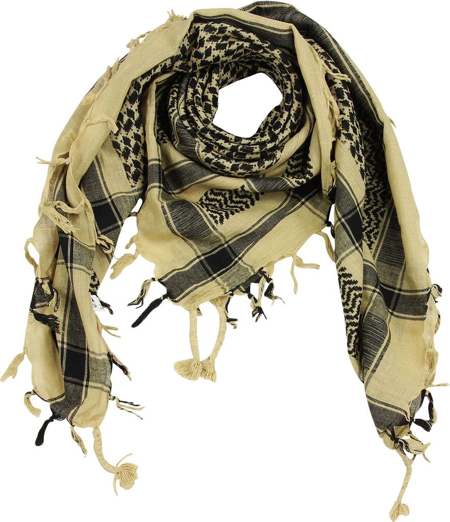 Palituch - beige - schwarz - Kufiya PLO Tuch