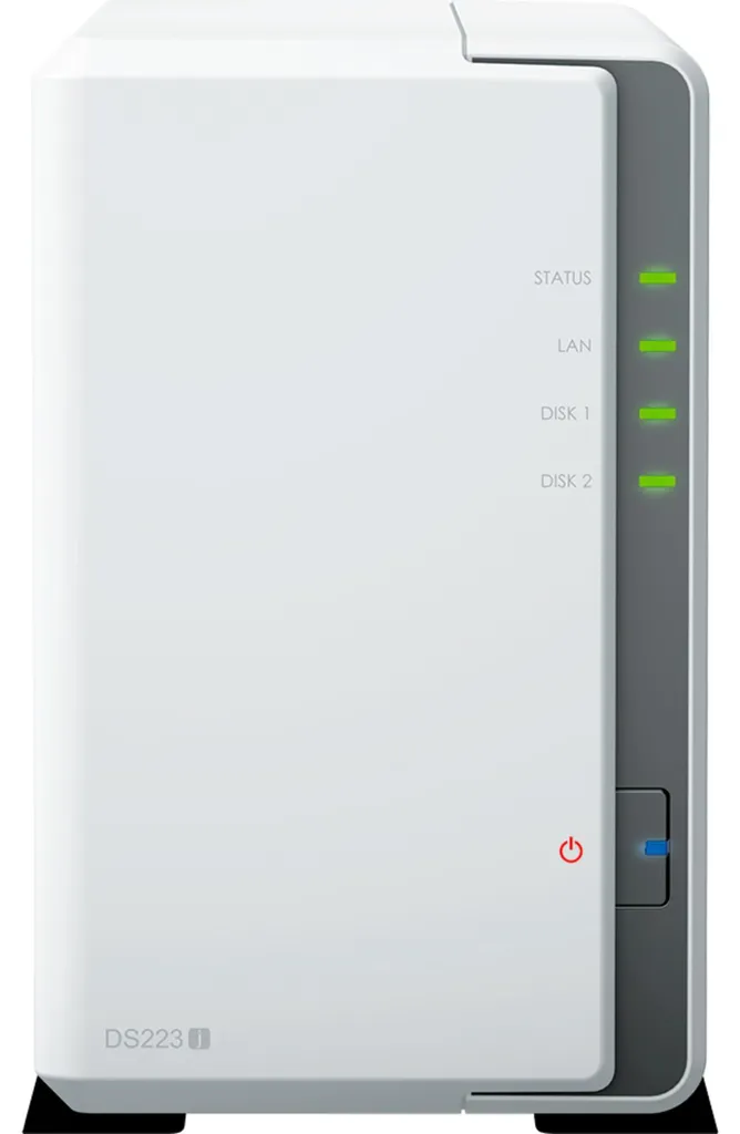 Stockage Réseau NAS 2 Baies Synology DS223j pour Sauvegarde de Données