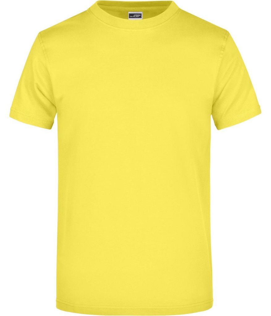 James and Nicholson - T-Shirt Rundhalsausschnitt für Herren/Damen Uni LT2621 (L) (Gelb)