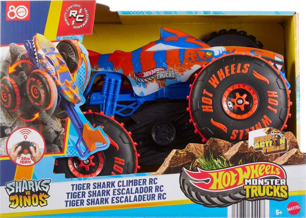 Hot Wheels RC Monster trucky Tiger shark crawler JFR39 TV Obrázok produktu 