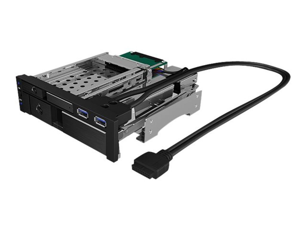 We-Ra. IcyBox 1x2,5"+1x3,5" SATA/SAS=>2xSATA 5,25" Image du produit 