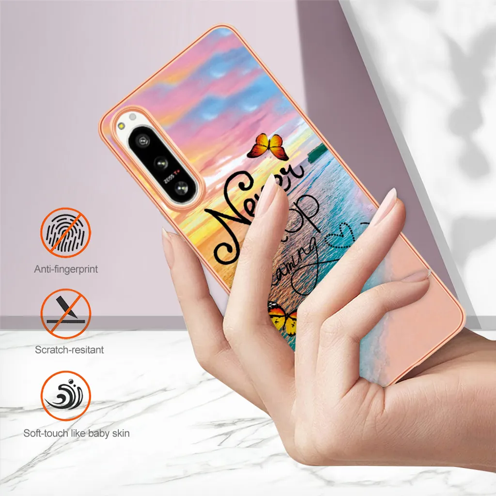 Sunny-Case Gatti Cats - Custodia protettiva trasparente compatibile con Sony Xperia 5 V, gatto addormentato M1
