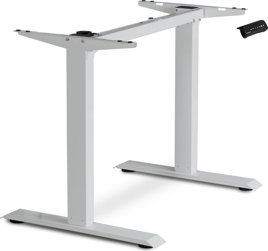 ESMART Germany ETX-121G Grau - Ergonomisches Steh-Sitz-Schreibtisch-Gestell Stufenlos elektrisch höhenverstellbar 71 - 121 cm 3x Memory Aktivität...