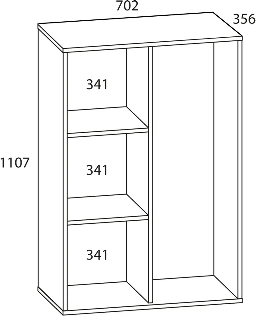 Meuble de rangement pour balais et aspirateur Lona L blanc 70 cm VCM