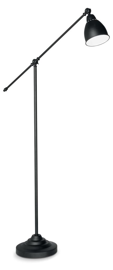 Industrial-Minimal Newton Stojací lampa kovová černá 1 Obrázek produktu 