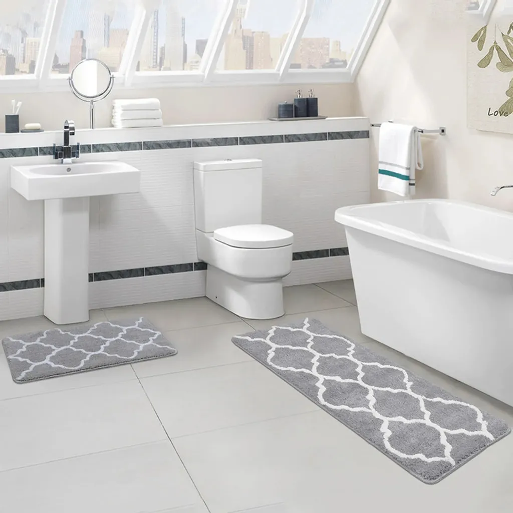 Tapis de bain microfibre ultra absorbant et antidérapant lavable