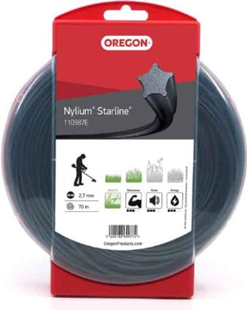 OREGON Mähfaden, Trimmerfaden - NYLIUM Starline - 2,7 mm 70 Produktbild 