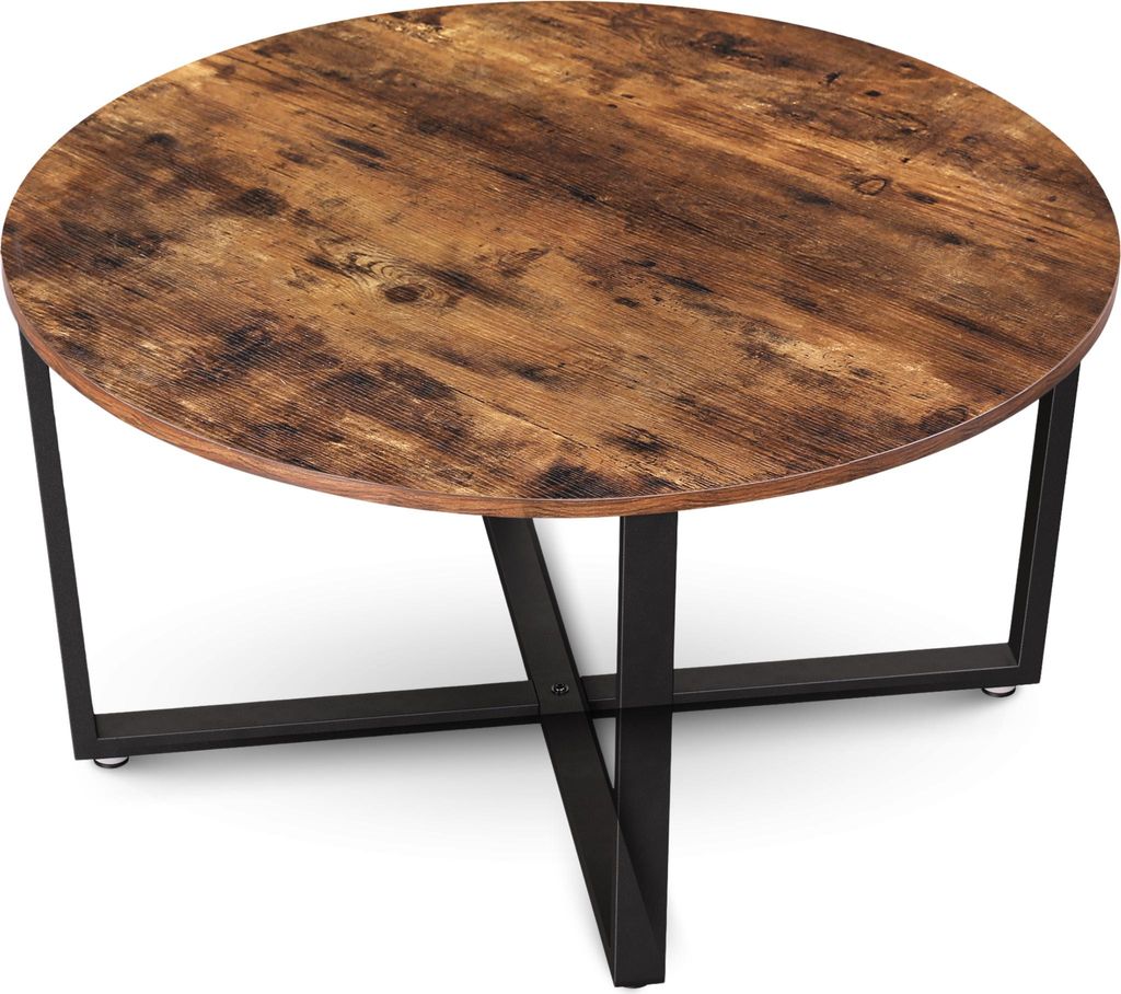 holz4home® Couchtisch Indie I Runder Wohnzimmertisch Ø88cm Produktbild 