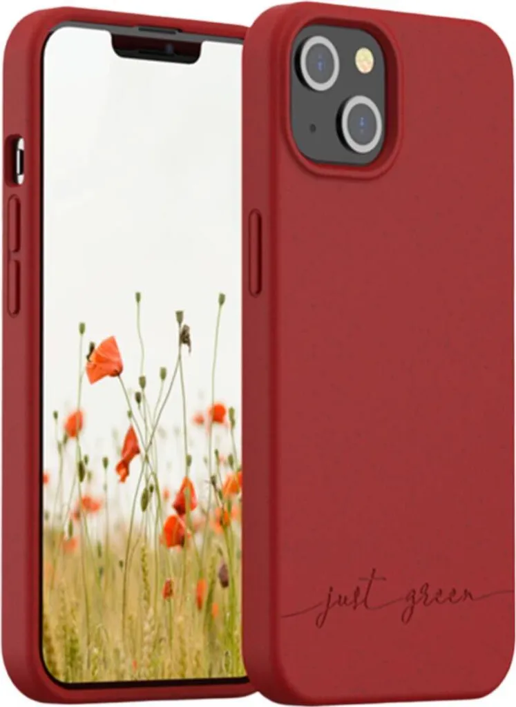 Custodia iPhone 13 Rosso Just Green Natura | Il Tuo Stile Bio-Chic