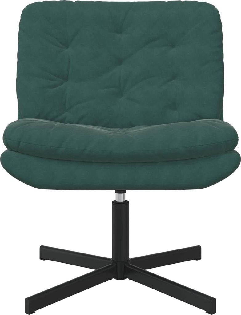 "im Sonderangebot"Drehender Entspannungsstuhl(1 pc) - Einzelsessel Modernes Design - Wohnzimmersessel - Dunkelgrün 63 x 75 x 76 cm Samt - NeuMö...