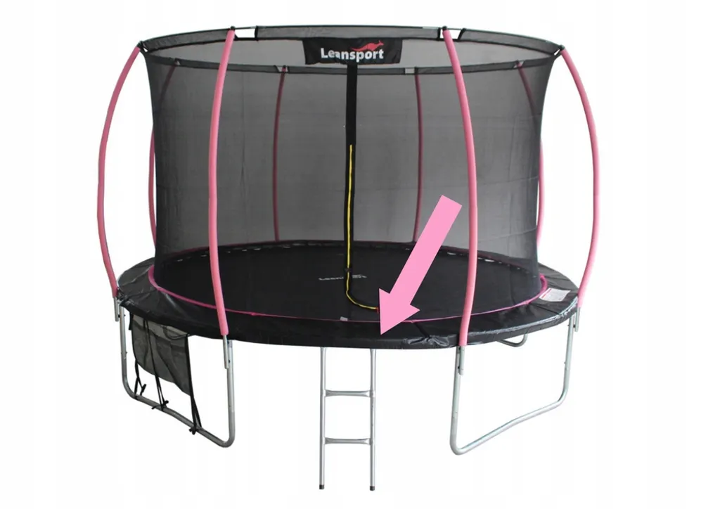 Couverture de ressort Trampoline Sport Max 16ft - Protection Noir et Rose