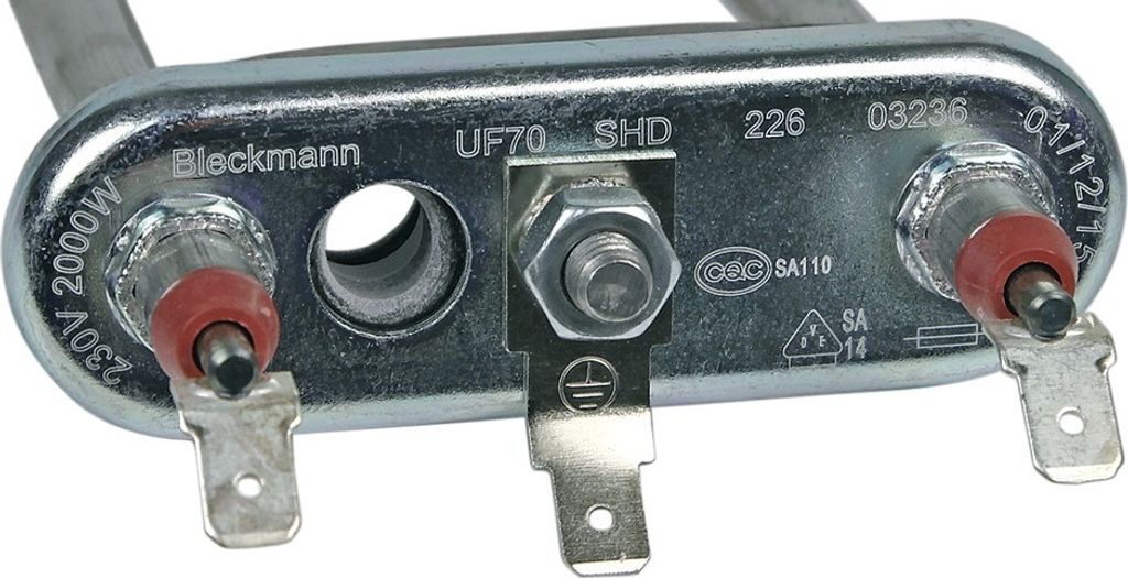NEU Heizelement Heizstab 2000W 230V Waschmaschine Bosch Siemens 12004179